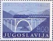 Train on a bridge