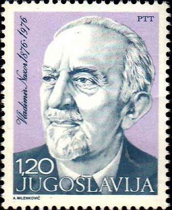 100th Birth Anniversary of Vladimir Nazor (1876-1949)
