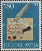 Letter and Quill Pen, 1869