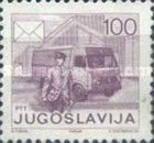 Postman and postal car