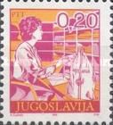 Post office clerk sorting letters