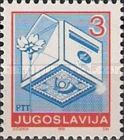 Mailbox with envelope and postage stamp