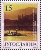 Landscape with ship over Danube