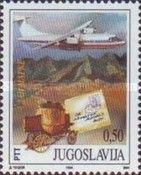 Stagecoach with a letter and a plane
