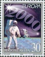 ”2000” and Astronaut on Moon