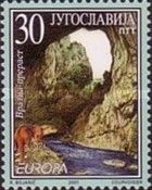 Natural bridge over river Vratna