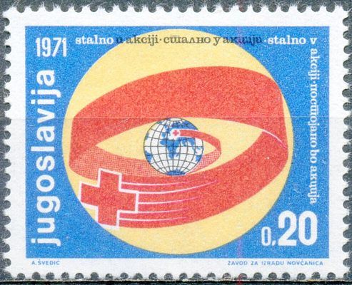 Charity stamp (Red Cross week)