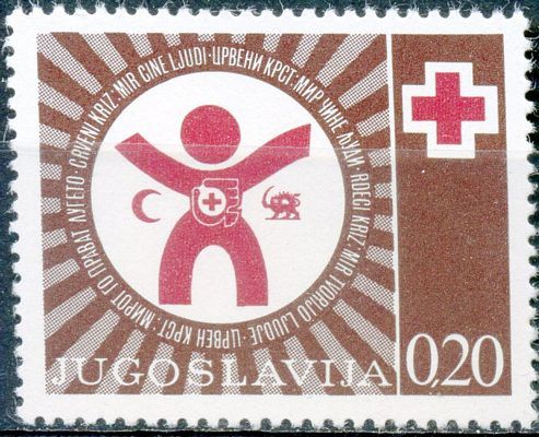 Charity stamp (Red Cross week)