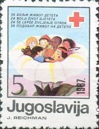 Charity stamp (Red Cross week)