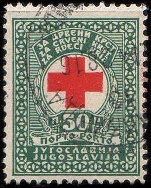 Charity stamp (Red Cross week) with surcharge "Porto
