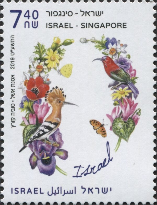 Hoopoe, Crimson Sunbird & Native Flora