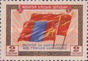 Flags of Mongolia and USSR