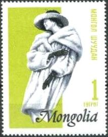 Lady in mink coat