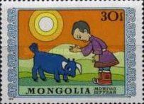 Boy and disobedient bull calf