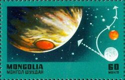 Path of Pioneer from Earth to Jupiter