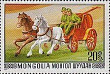 Horse-drawn fire pump
