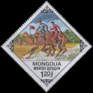 Bactrian Camel (Camelus bactrianus) Race