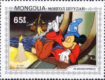 Mickey sleeps while the Broom continues to fetch Water