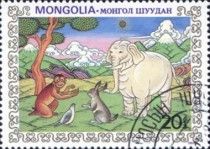 White Elephant and Monkey