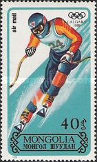 Downhill skiing