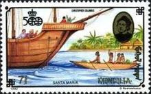 Natives approaching Santa Maria