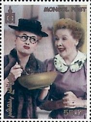 Lucy Holding Bowl with Ethel