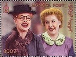 Lucy Wearing Glasses and Ethel