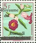 Thunbergia lancifolia overprinted "Royaume du Burundi"