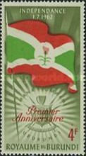 flag and Emblem from Burundi
