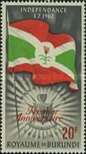 Flag and arms of Burundi