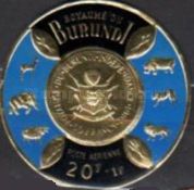 Coin With Animals and Shields - Air Mail