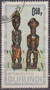 Ancestorfigures of Baule-tribe