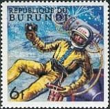 Russian Astronaut Walking in Space