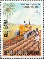 Plowing with tractor