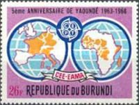 Map of Europe and Africa and CEPT Emblem
