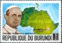 Pope Paul VI (1897-1978) and Map of Africa