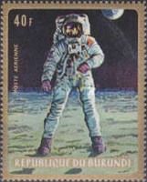 Astronaut on moon