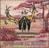 Grant's Gazelle (Gazella granti) with overprint