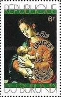 L. de Morales : Madonna and Child, surcharged