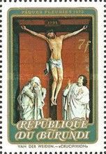 Van Der Weiden 'Christus on the Cross with Mary and St John'
