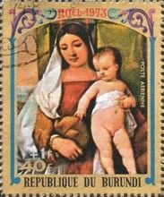 Virgin and Child by Titian - Surcharge