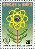 Atom-shaped flower