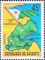 Map and Flag of Djibouti
