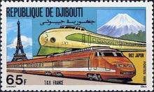 Trains T.V.G. (France) and 962 (Japan)