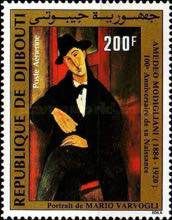 Portrait of Mario Varvogli, by Amedeo Modigliani