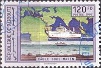 Undersea cable, route map and cable ship