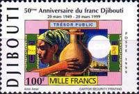 50th Anniversary Djibouti Franc