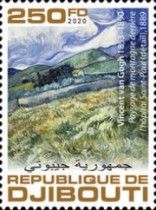 Mountainous Landscape Behind Saint-Paul Hospital (1889)