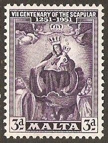 "Our Lady of Mount Carmel" (3d violet)
