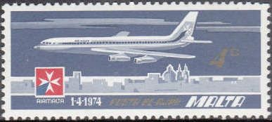 Boeing 720B (dark blue & gold)